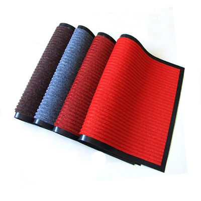 Qualität  Non Slip Washable PVC Backing Customized Polyester Entrance Pile Rubbed Door Mat For Kitchen Living Room usine