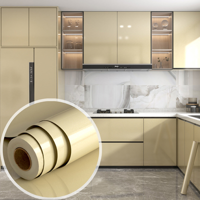 Removable Self Adhesive Waterproof Self Adhesive Wallpaper Instant Peel Affixed To Smooth Exterior PVC Kitchen Cabinet Surface